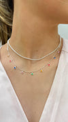 Choker Colors folheado a prata