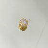 Pingente Separador Arredondado folheado a ouro 18K