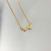 Colar Borboletas folheado a ouro 18K