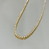 Colar Riviera 2mm folheado a ouro 18K