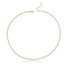 Choker riviera folheado a ouro 18k