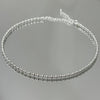 Choker Aro mini bolinhas folheado a prata