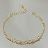 Pulseira Riviera Retangular P folheada a ouro 18K