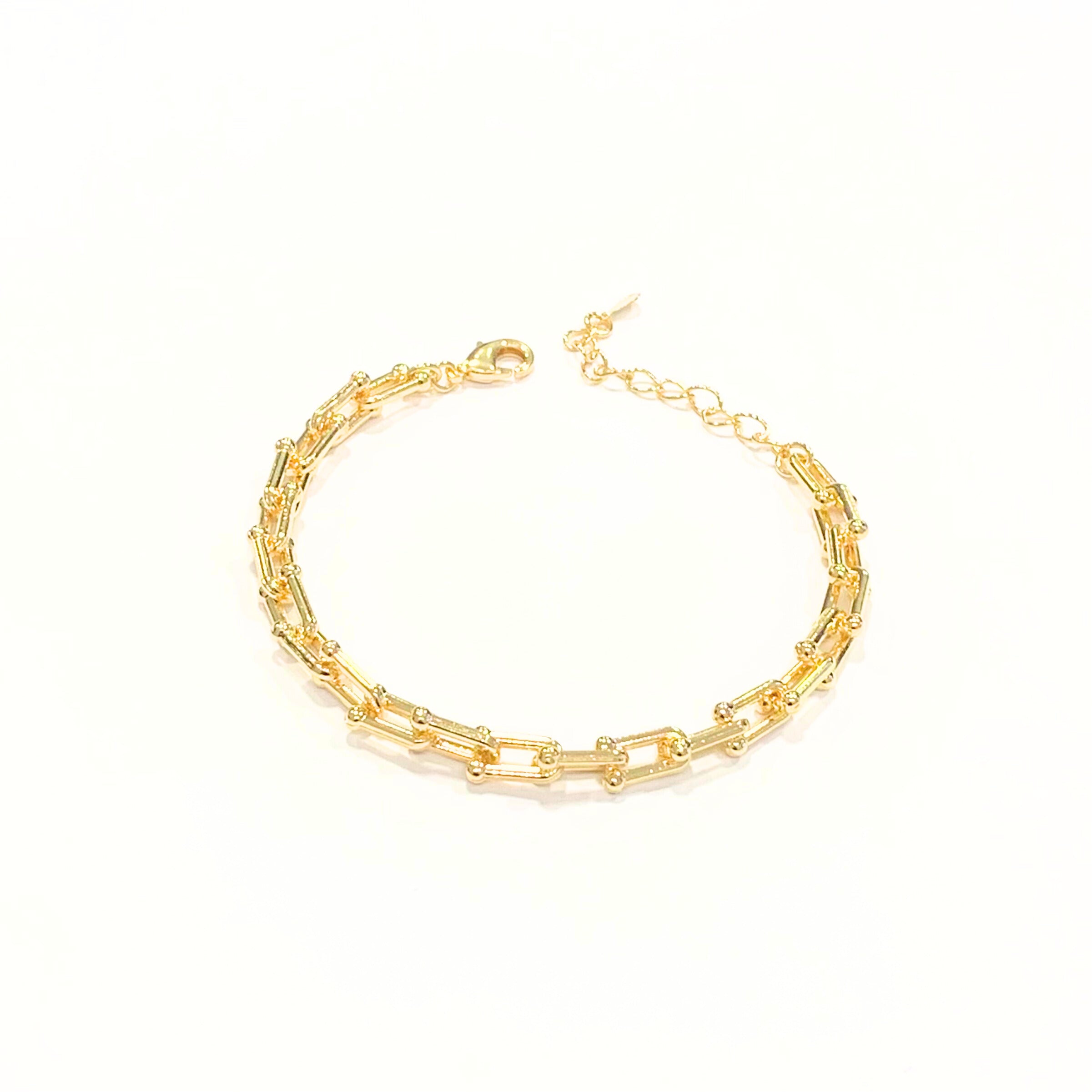 Pulseira Tiff folheada a ouro 18K