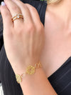 Pulseira Mandalas western folheada a ouro 18K
