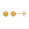 Brinco de bolinha 5 mm folheado a ouro 18K