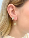 Brinco Argola Click Gota folheado a ouro 18K