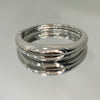 Bracelete Boho folheado a rodio