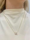 Colar Passantes quadrados folheado a ouro 18K