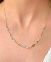 Choker Candy Color folheada a ouro 18K