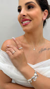 Brinco Ear Cuff V em prata 925