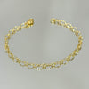 Pulseira Elos Ovais Facetados folheada a ouro 18K