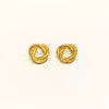 Brinco No em malha folheado a ouro 18K