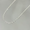 Choker Elos Ovais Facetados folheada a prata