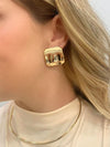 Brinco Quadriorgânico Maxi folheado a ouro 18K