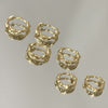 Brinco Trio argolinhas torcidas folheado a ouro 18K