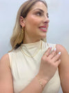 Pulseira Elos Curvos folheada a ouro 18K