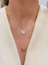 Colar Medalha Cruz folheado a ouro 18K