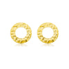 Brinco Valencia folheado a ouro 18K