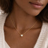Colar Ponto de Luz 5mm folheado a ouro 18K