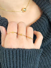 Choker de corrente com bola folheado a ouro 18k