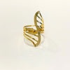 Anel regulável Sienna folheado a ouro 18K