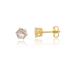 Brinco ponto de luz 5mm folheado a ouro 18k