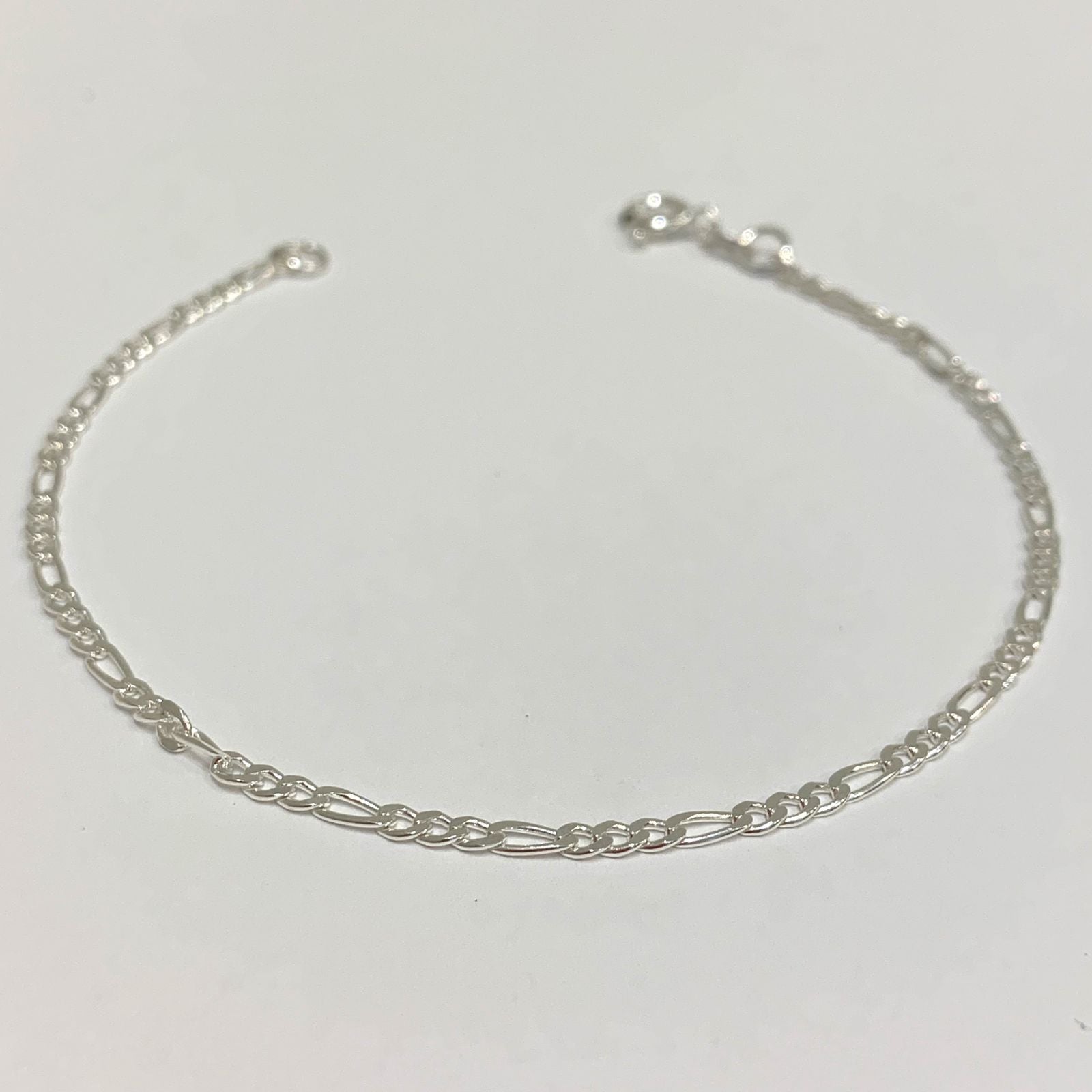 Pulseira 3 x 1 2mm em prata 925
