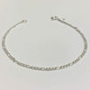 Pulseira 3 x 1 2mm em prata 925