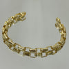 Pulseira Elos embutidos folheada a ouro 18K