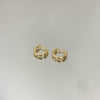 Brinco Argola Fina PP Click folheado a ouro 18K