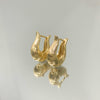 Brinco Gota Frisada P folheado a ouro 18K