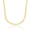 Choker elos redondos folheado a ouro 18k