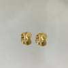 Brinco Argola frisada folheado a ouro 18K