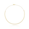 Choker mini elos arabesco folheado a ouro 18K