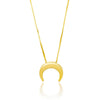 Colar meia lua folheado a ouro 18k