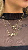 Colar Planet folheado a ouro 18K