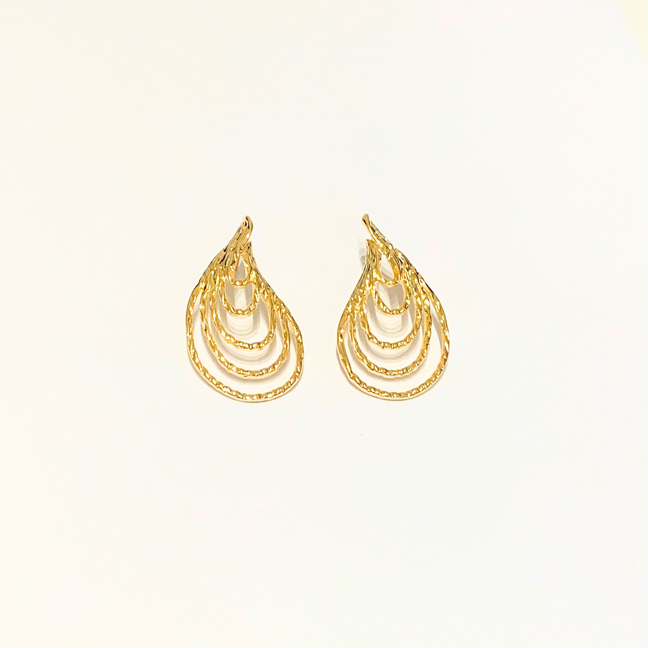 Brinco Ricca Orgânico Folheado a ouro 18K