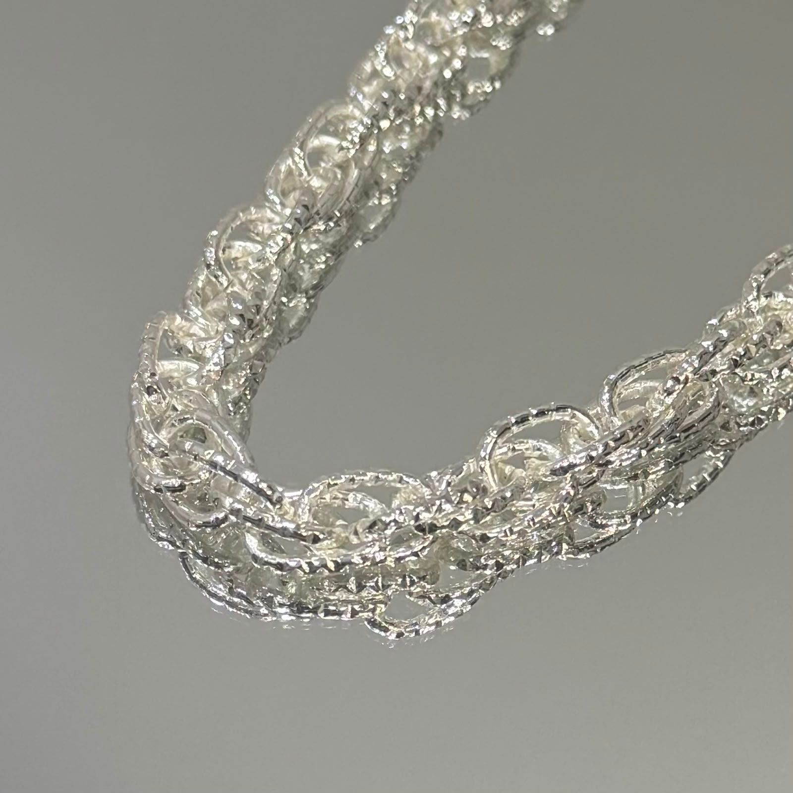 Choker Multielos folheada a prata