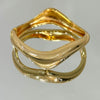 Bracelete Onda folheado a ouro 18K