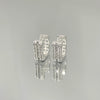 Brinco Argola Quadrada Diamond folheada a prata