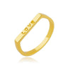 Anel love folheado a ouro 18K