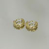 Brinco Argola Mini bolinhas P folheado a ouro 18K