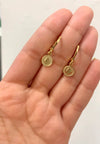 Brinco Argola Click Moeda folheado a ouro 18K