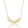 Colar pingente groumet folheado a ouro 18k