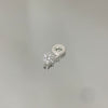 Berloque Florzinha cristal em prata 925