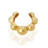 Piercing fake de bolinhas folheado a ouro 18k