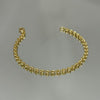 Pulseira Elos em coração folheada a ouro 18K