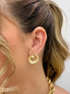 Brinco Caracol maxi folheado a ouro 18K