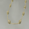 Choker Beans espaçada folheada a ouro 18K